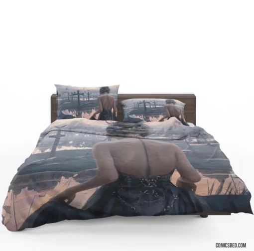 GhostBlade Helm-Bound Fantasy Comic Bedding Set