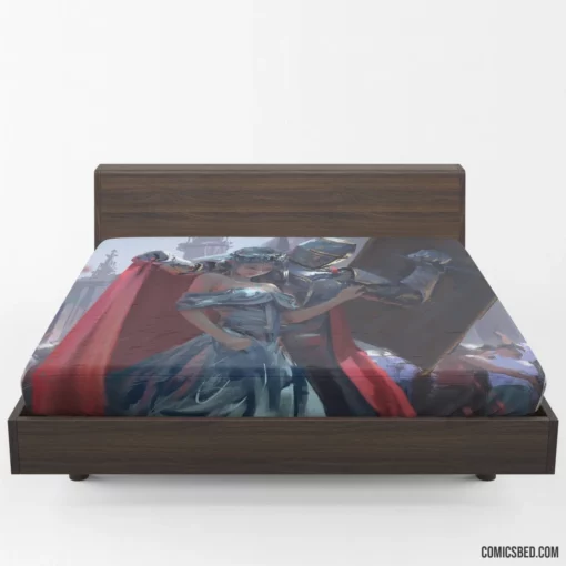 GhostBlade I will protect you Warrior Protective Comic Fitted Sheet