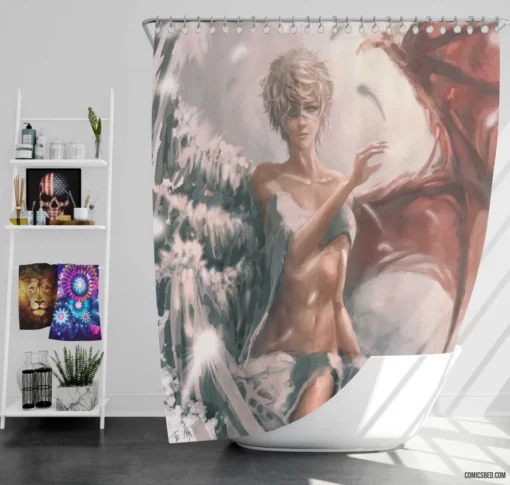 GhostBlade Yan Haiqin Destiny Comic Shower Curtain