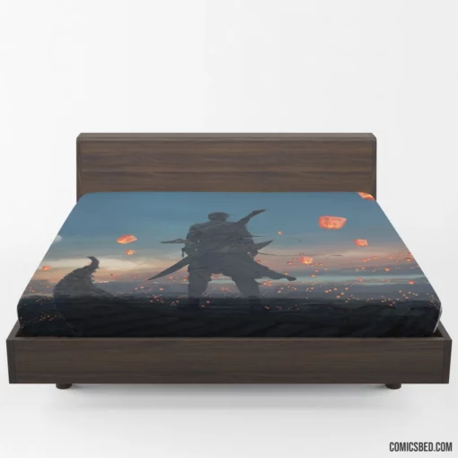 GhostBlade Yan Haiqin Woman Warrior Comic Fitted Sheet