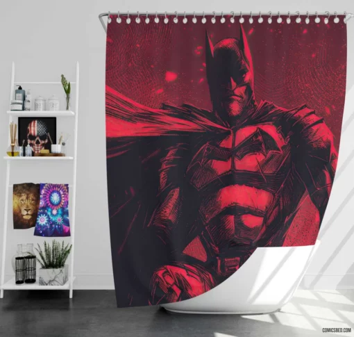 Gotham 2099 Future Chronicles of the Bat Comic Shower Curtain