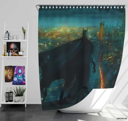 Gotham City Chronicles The Batman Comic Shower Curtain