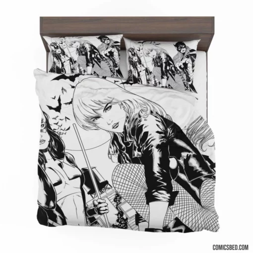 Gotham City Sirens Batgirl Black Canary Huntress Comic Bedding Set 1