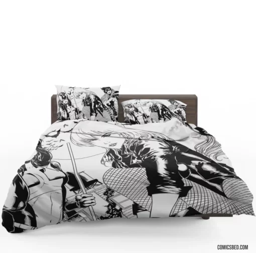 Gotham City Sirens Batgirl Black Canary Huntress Comic Bedding Set