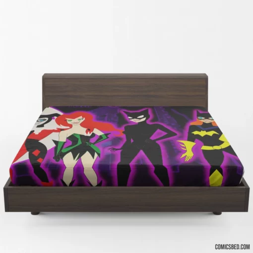 Gotham City Sirens Batgirl Catwoman Harley Quinn Comic Fitted Sheet