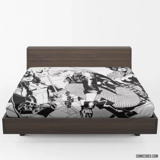 Gotham City Sirens Femme Trio Comic Fitted Sheet