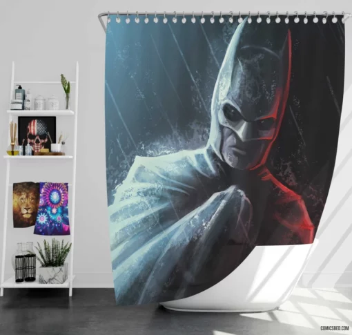 Gotham Dark Avenger The Batman Chronicles Comic Shower Curtain