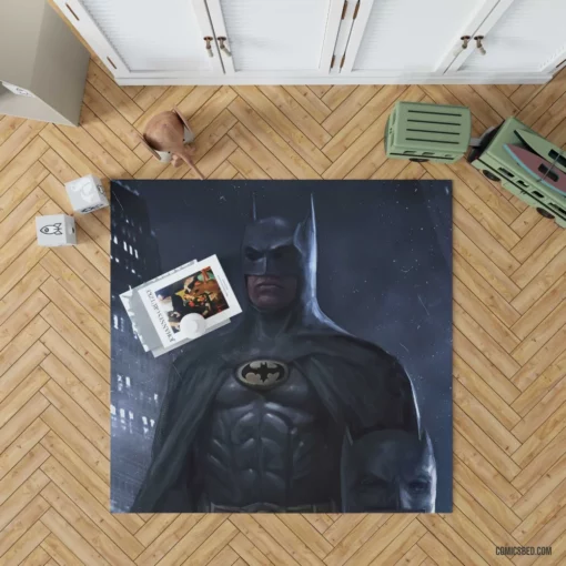 Gotham Defenders Batman and Batwoman Comic Rug