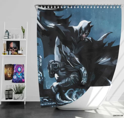 Gotham Finest Batman by Marvel Comics Shower Curtain