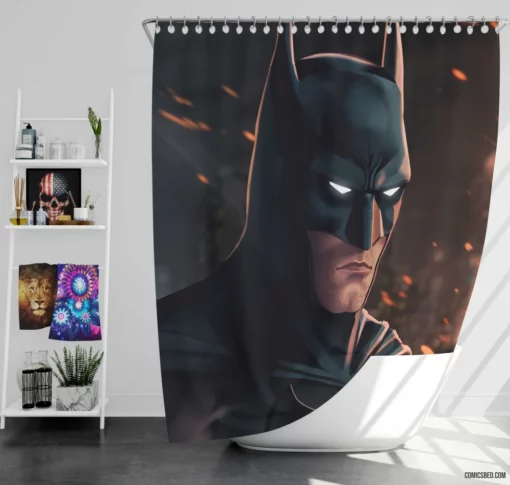 Gotham Guardian The Dark Knight Comic Shower Curtain