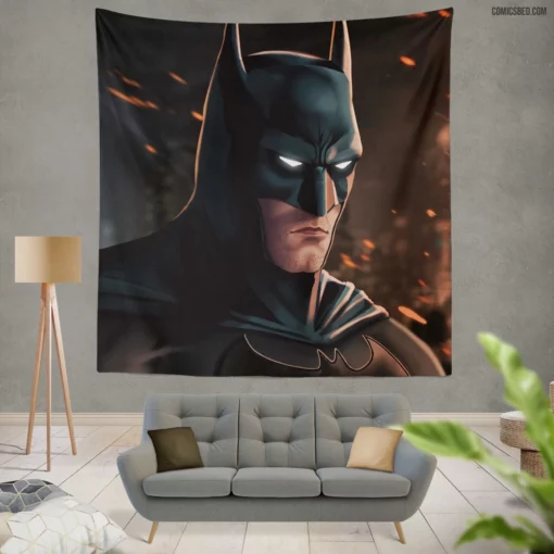 Gotham Guardian The Dark Knight Comic Wall Tapestry