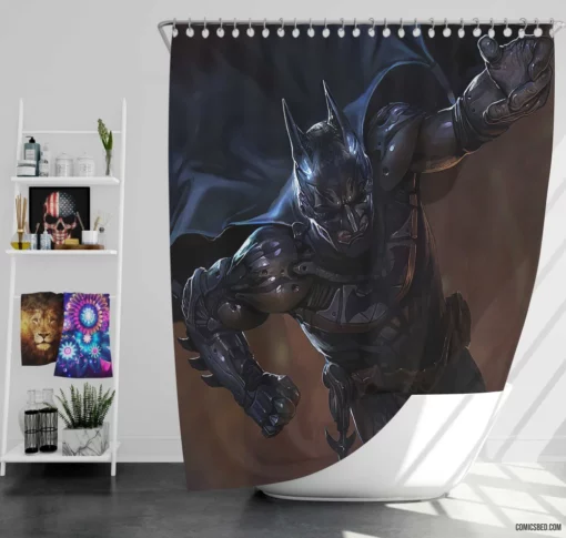 Gotham Knights Bat-Family Ensemble Comic Shower Curtain