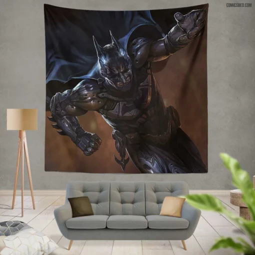 Gotham Knights Bat-Family Ensemble Comic Wall Tapestry