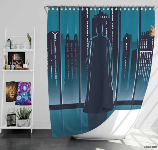 Gotham Legacy The Batman Saga Comic Shower Curtain