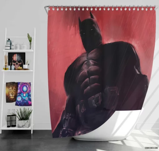 Gotham Redemption The Batman Legacy Comic Shower Curtain