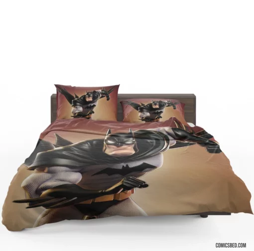 Gotham Under Siege The Dark Knight Battle Comic Bedding Set