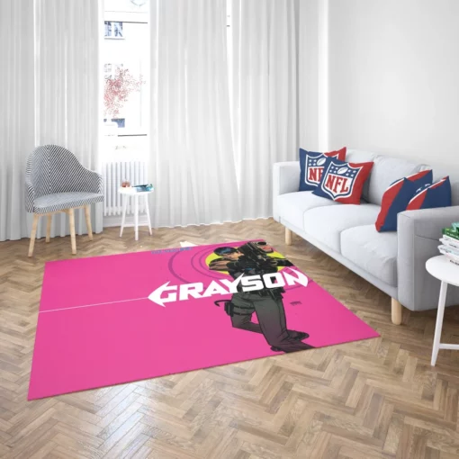 Grayson Nightwing Identity Comic Rug 2