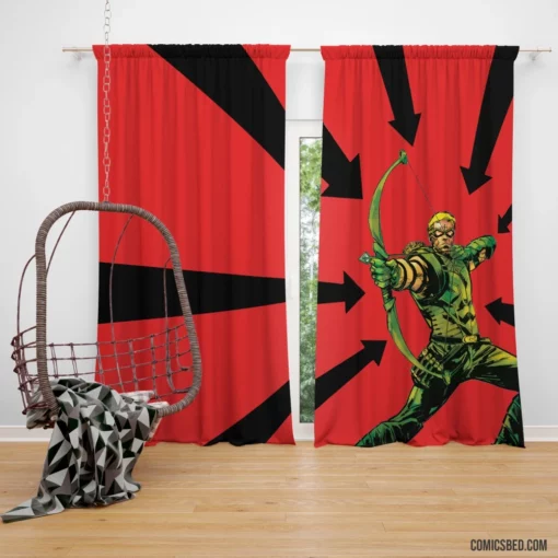 Green Arrow Archer Quest Comic Curtain