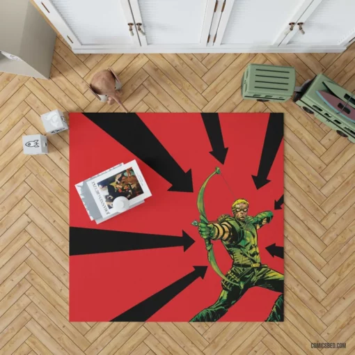 Green Arrow Archer Quest Comic Rug