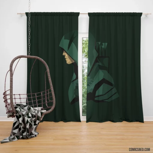 Green Arrow Chronicles DC Archer Hero Comic Curtain