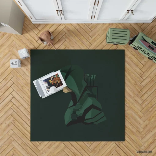 Green Arrow Chronicles DC Archer Hero Comic Rug