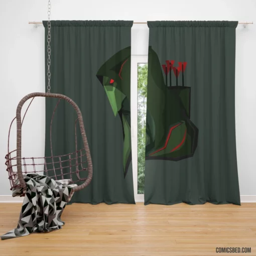 Green Arrow Chronicles DC Vigilante Archer Comic Curtain