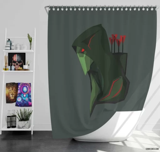 Green Arrow Chronicles DC Vigilante Archer Comic Shower Curtain