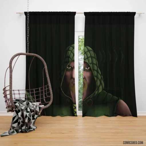 Green Arrow Justice Archer Comic Curtain