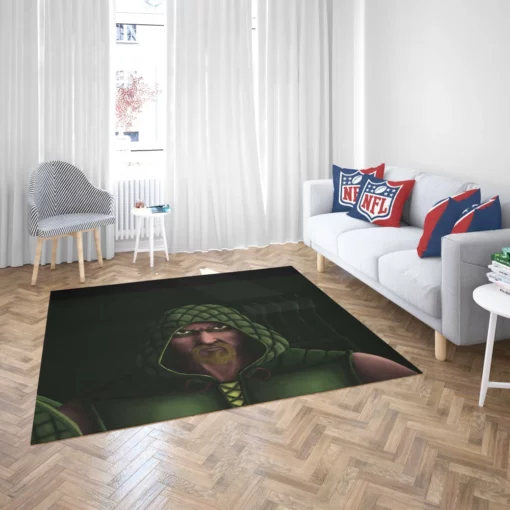 Green Arrow Justice Archer Comic Rug 2