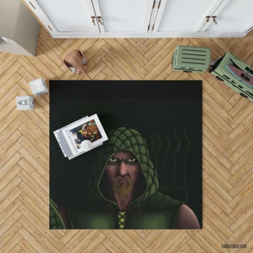 Green Arrow Justice Archer Comic Rug