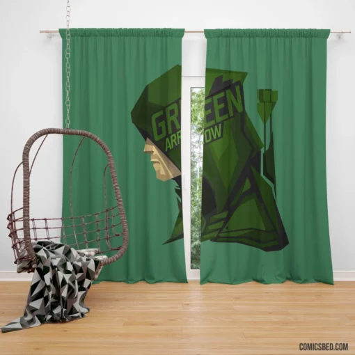 Green Arrow Unleashed DC Master Archer Comic Curtain