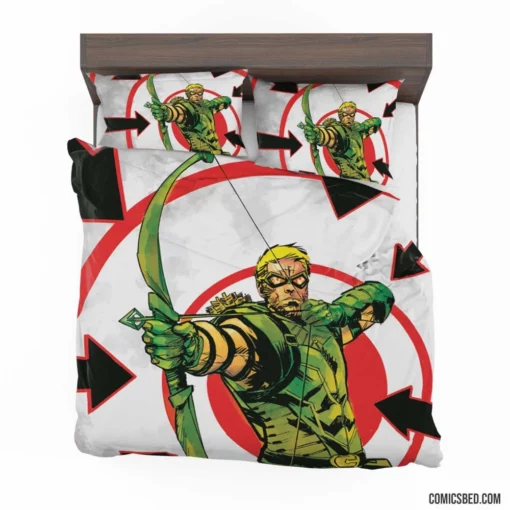 Green Arrow Vigilante Archer Comic Bedding Set 1