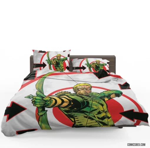 Green Arrow Vigilante Archer Comic Bedding Set