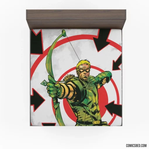 Green Arrow Vigilante Archer Comic Fitted Sheet 1