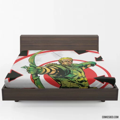 Green Arrow Vigilante Archer Comic Fitted Sheet