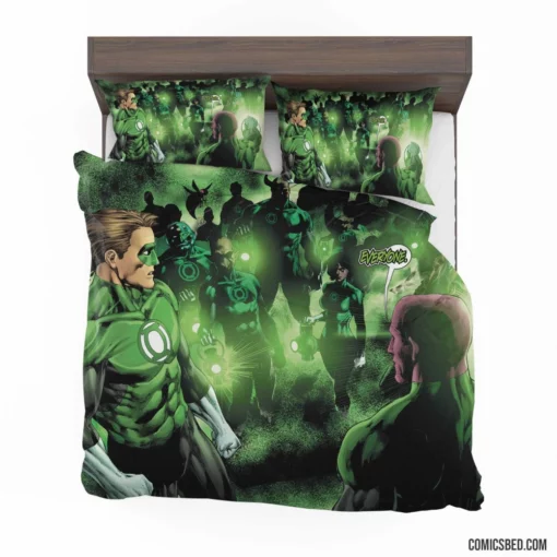 Green Lantern Corps Galactic Guardians Comic Bedding Set 1