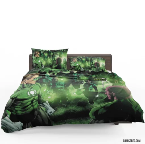 Green Lantern Corps Galactic Guardians Comic Bedding Set