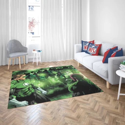 Green Lantern Corps Galactic Guardians Comic Rug 2