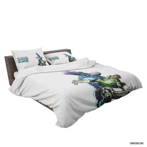 Green Lantern Corps Galactic Protectors Comic Bedding Set 2