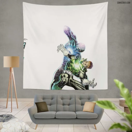 Green Lantern Corps Galactic Protectors Comic Wall Tapestry