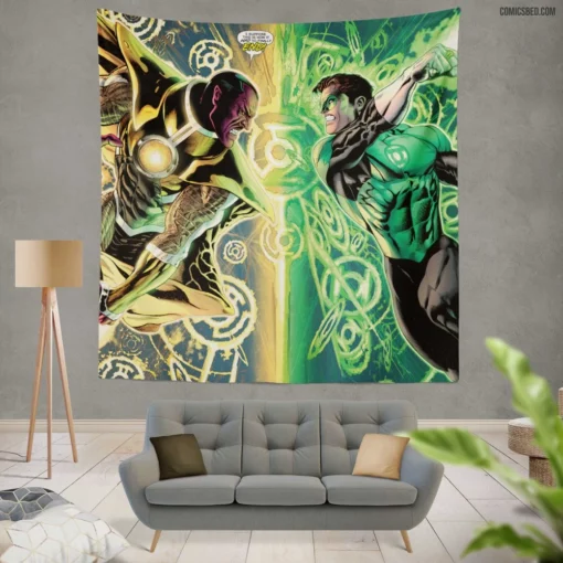 Green Lantern Corps Guardians of Light Comic Wall Tapestry