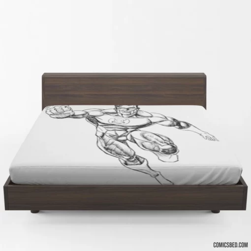 Green Lantern Cosmic Protectors Comic Fitted Sheet