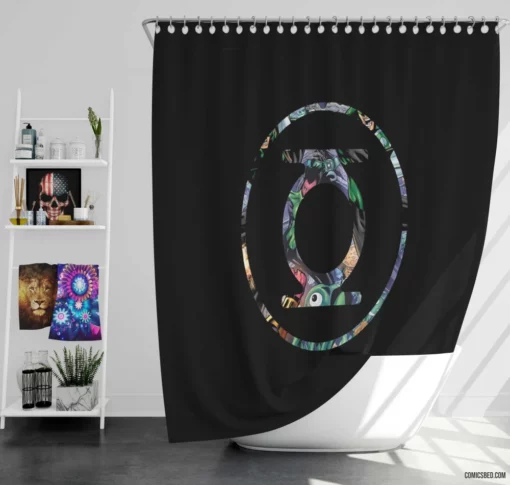 Green Lantern Cosmic Quest Comic Shower Curtain