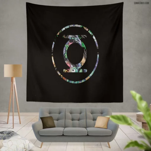 Green Lantern Cosmic Quest Comic Wall Tapestry