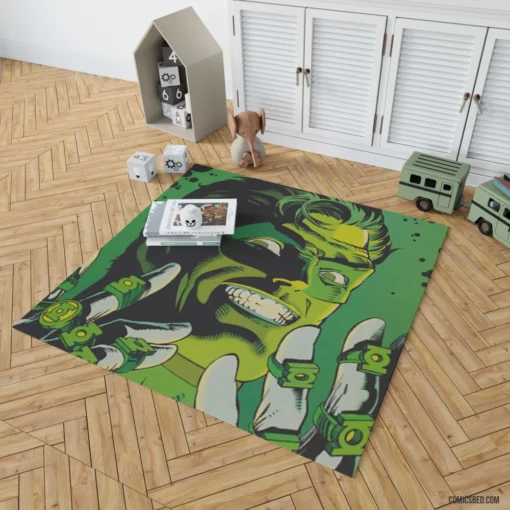 Green Lantern Emerald Saga Comic Rug 1