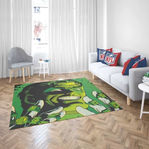 Green Lantern Emerald Saga Comic Rug 2