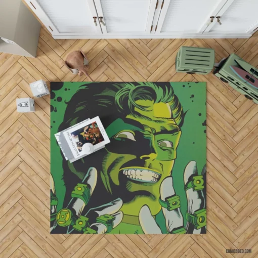 Green Lantern Emerald Saga Comic Rug