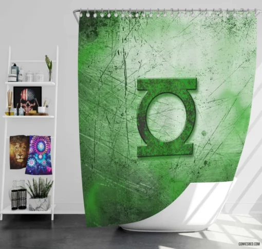 Green Lantern Galactic Guardian Legacy Comic Shower Curtain