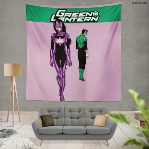 Green Lantern Ring Adventures Comic Wall Tapestry