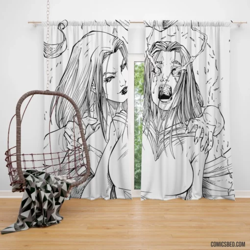 Grimm Fairy Tales Enchanted Lore Comic Curtain